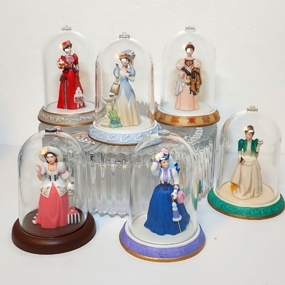 Avon Mrs. Albee Miniature Collectible Figurine Set of 6